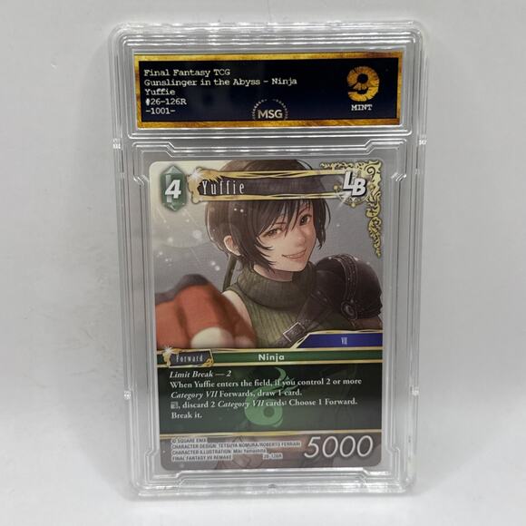 Final Fantasy TCG Gunslinger In The Abyss Yuffie LB 26-126R Graded 9 Mint Card - Picture 1 of 2
